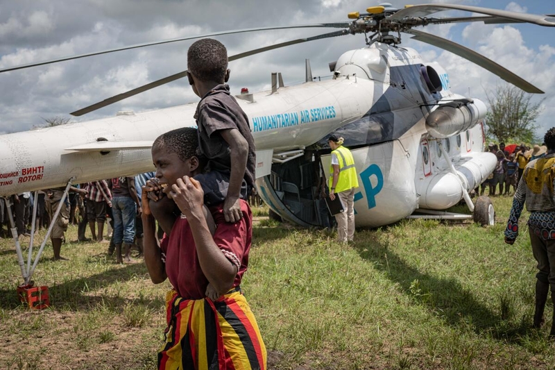 Malawi. Helicopter operation under cyclone Freddy response