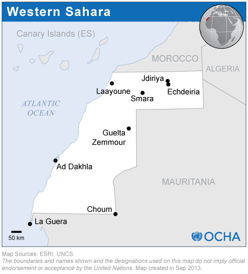Western Sahara Map